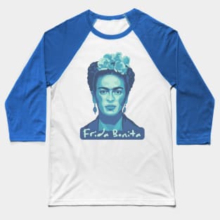 Turquoise Frida Bonita Baseball T-Shirt